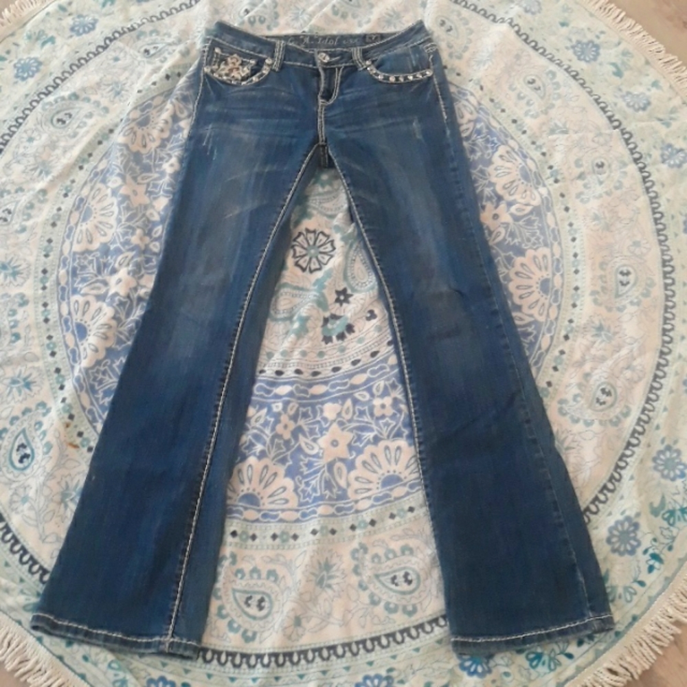 OWO LA idol USA blue jeans